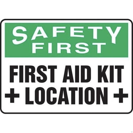 Accuform OSHA SAFETY FIRST SAFETY SIGN FIRST MFSD915VS MFSD915VS